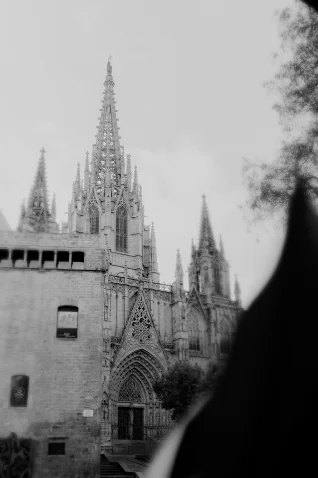Gothic cathedral in Barcelona captured during a Vacation Portraits photoshoot, evoking travel memories and wonder.
